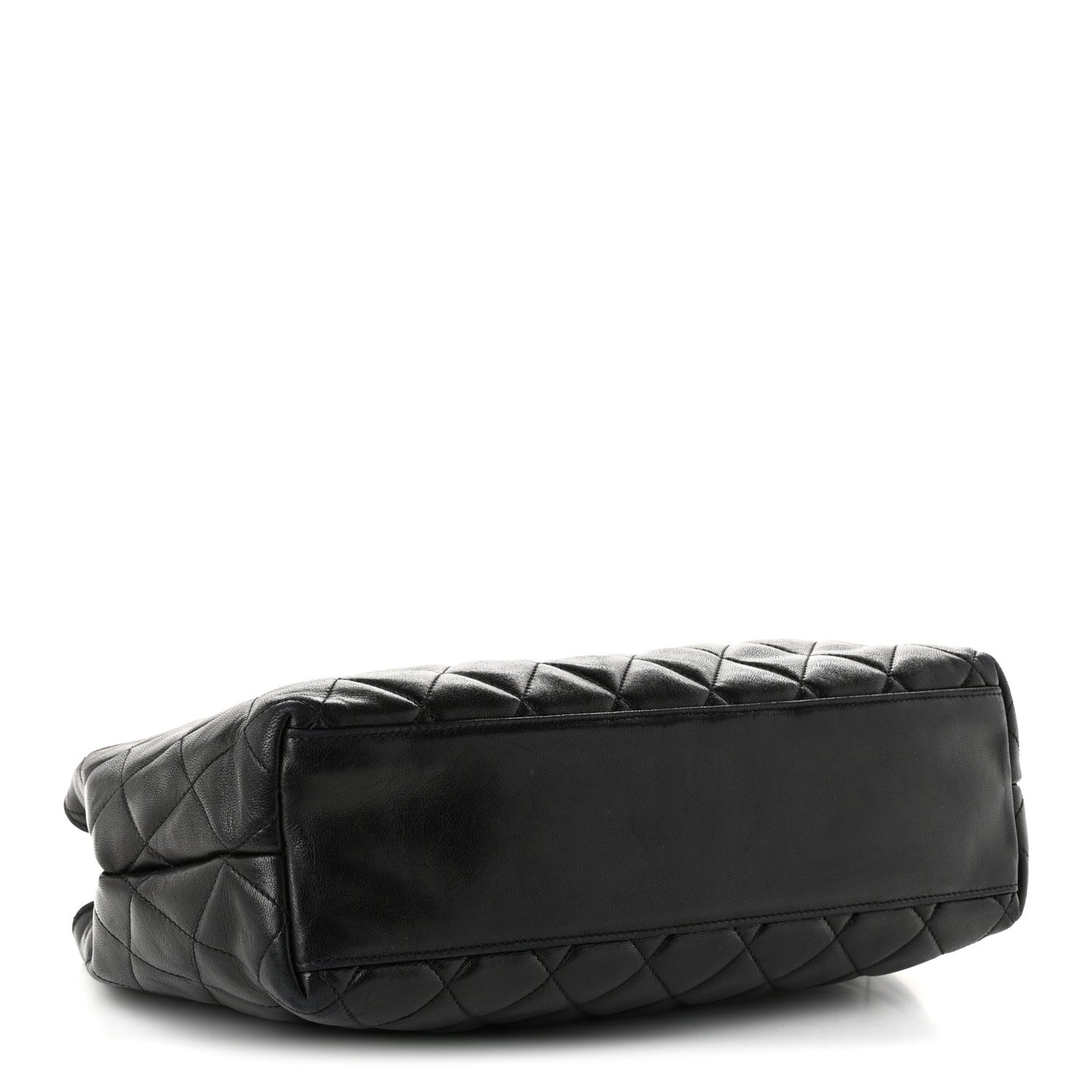 Lambskin Quilted Shoulder Bag  Black