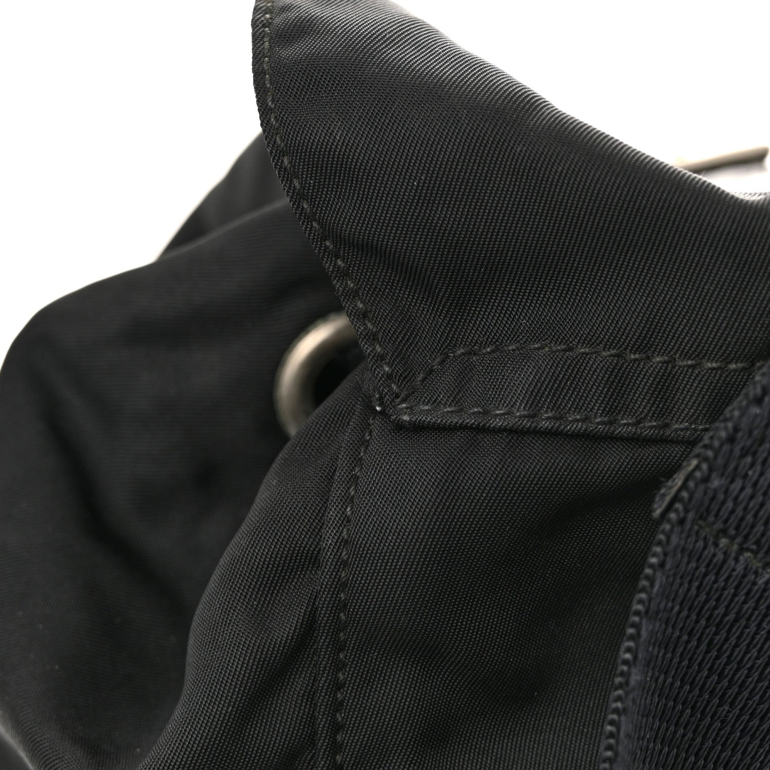 Prada Nylon Vela Mini Cinch Backpack Black 14 of 14