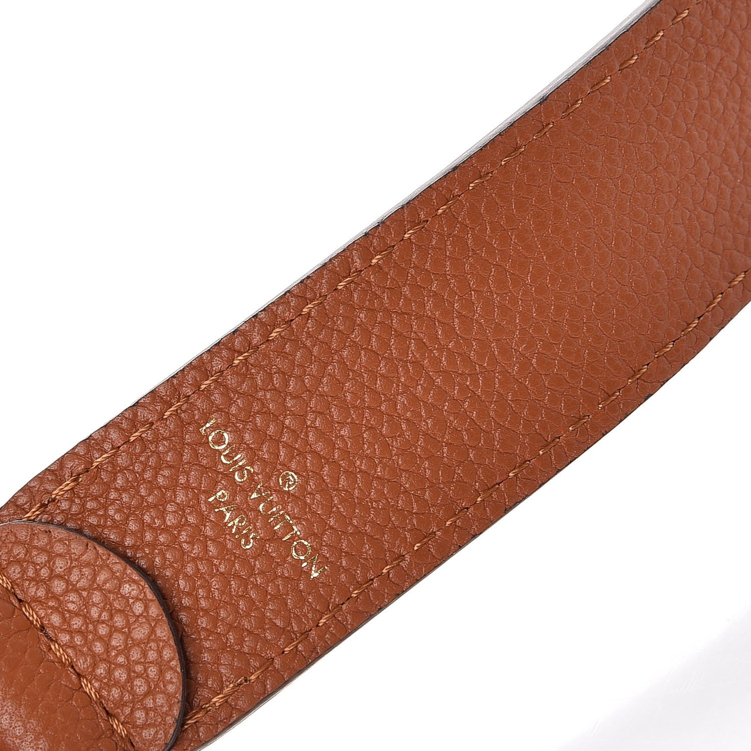 Louis Vuitton Calfskin Manhattan Shoulder Strap Caramel 4 of 4