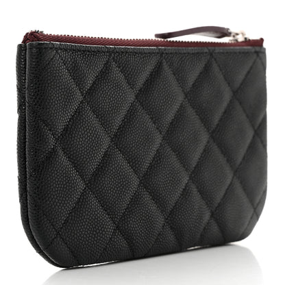 Chanel Caviar Quilted Small Cosmetic Case Black 3 of 8