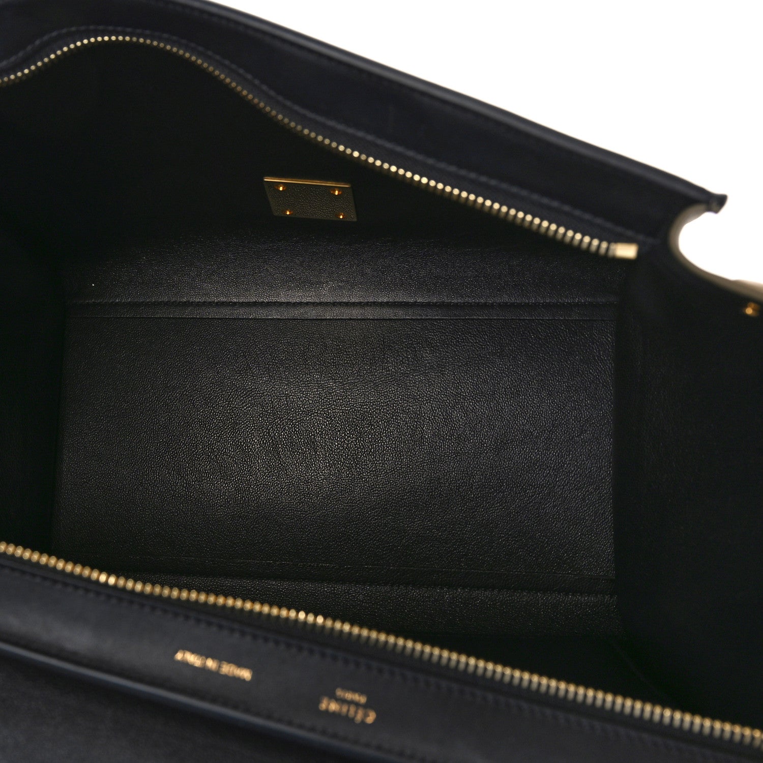 Celine Elephant Calfskin Small Tri-Color Trapeze Indigo 5 of 8