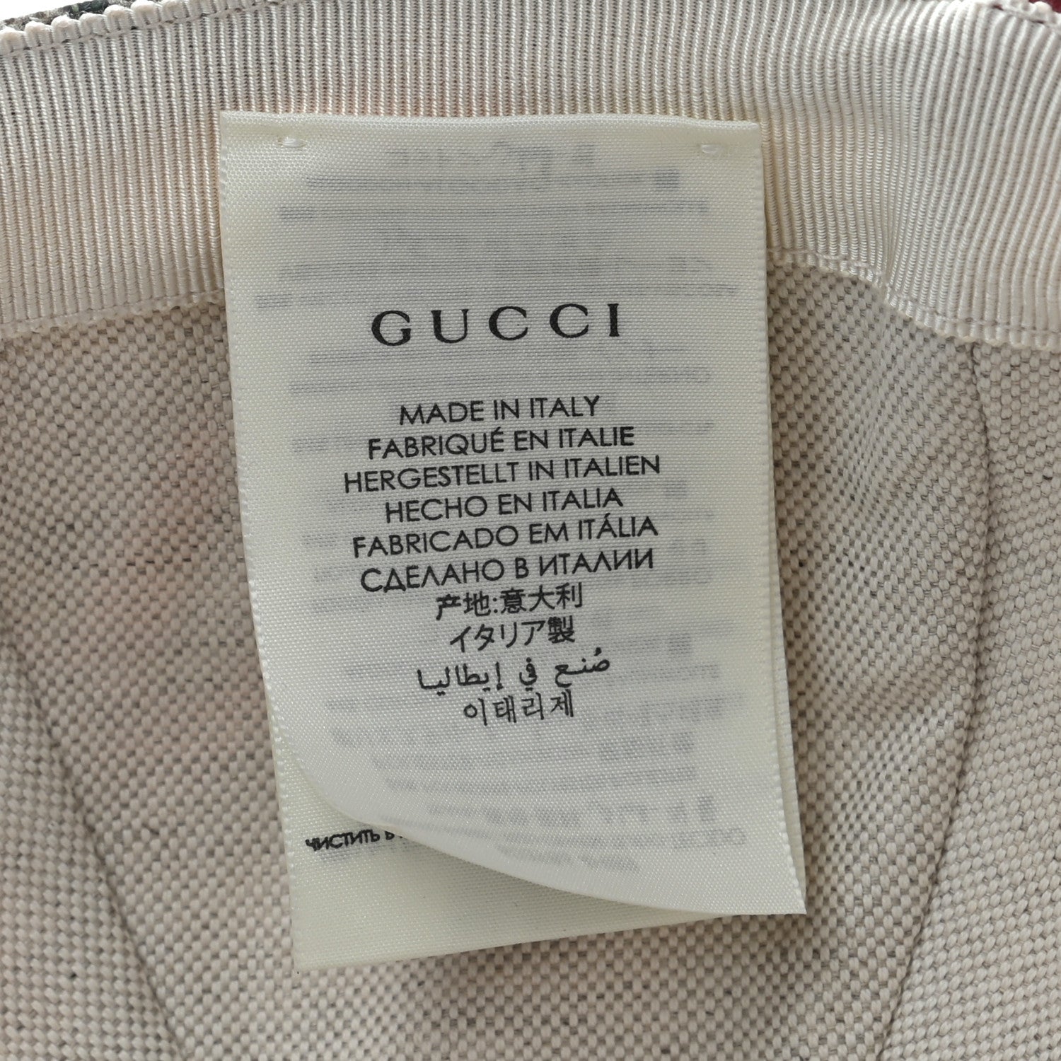 Gucci GG Supreme Flora Claudia Baseball Hat 59 XL Red 9 of 11