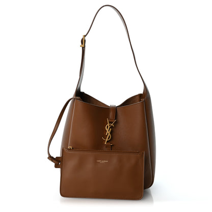 Saint Laurent Supple Grained Calfskin Small Le 5 A 7 Soft Hobo Fox 3 of 10