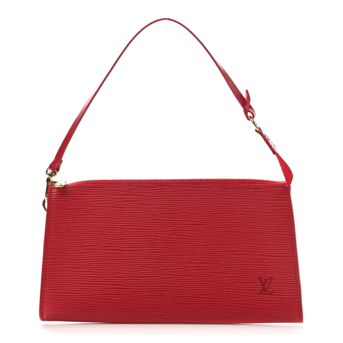 Epi Pochette Accessories 24 Castillan Red