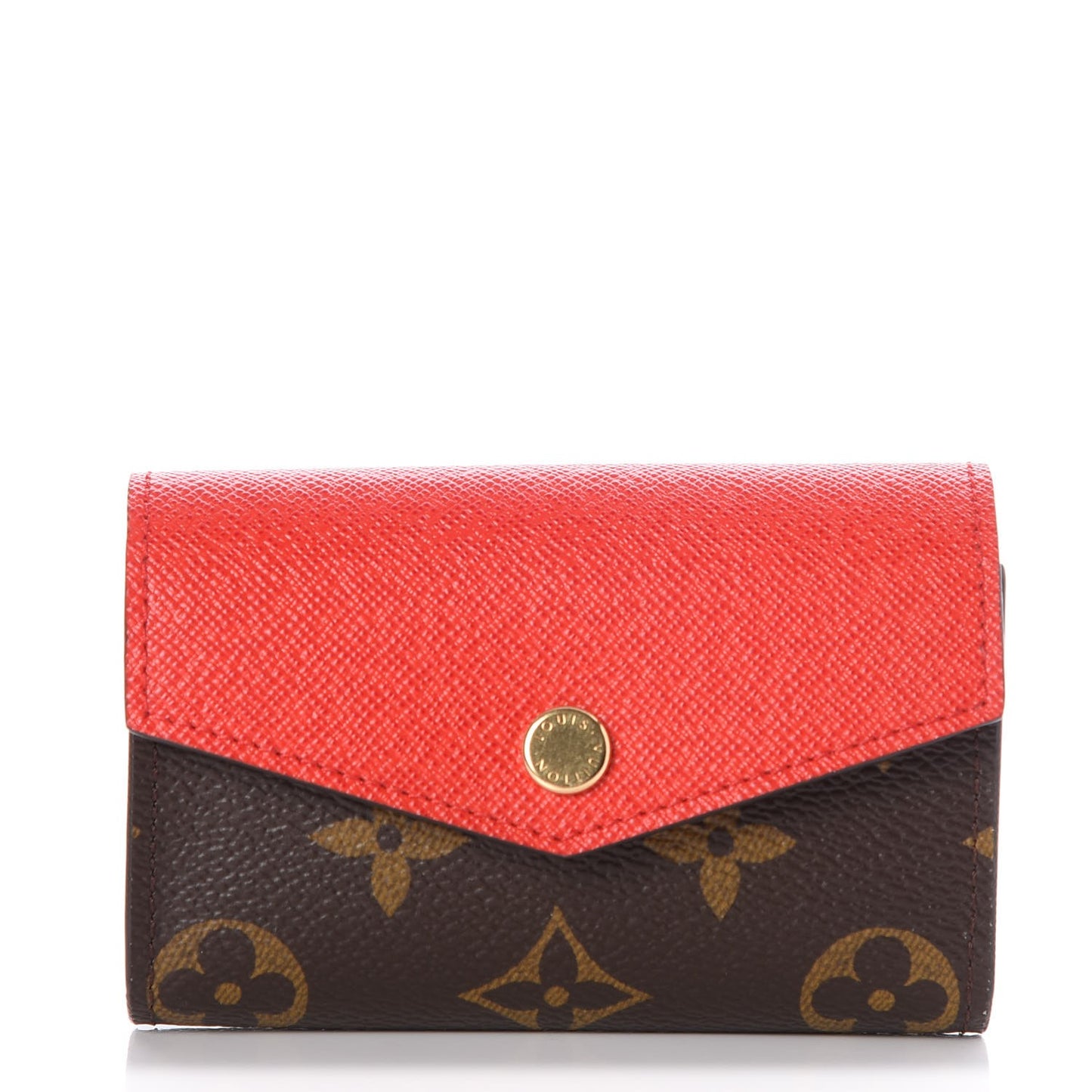 Monogram Sarah Multicartes Coquelicot