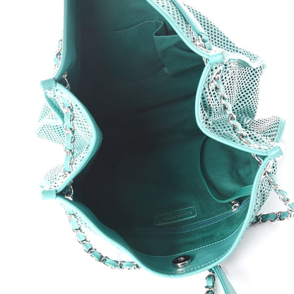 Chanel Calfskin Perforated Up In The Air Tote Green 5 of 10