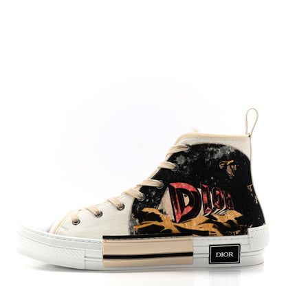 Christian Dior Canvas Mens B23 High Top Sneakers 44 Multicolor 1 of 10