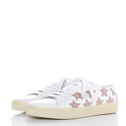 Saint Laurent Nappa Star Court Sneakers 37 Off White Rose 3 of 10