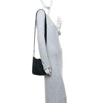 Hermes Taurillon Clemence Evelyne TPM Black 2 of 10