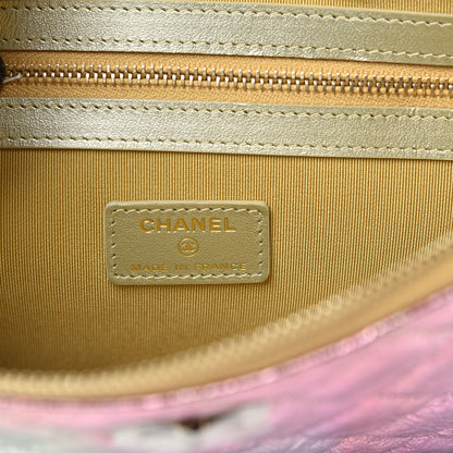 Chanel Metallic Goatskin Quilted Medium 2.55 Reissue Cosmetic Case Multicolor 6 of 7