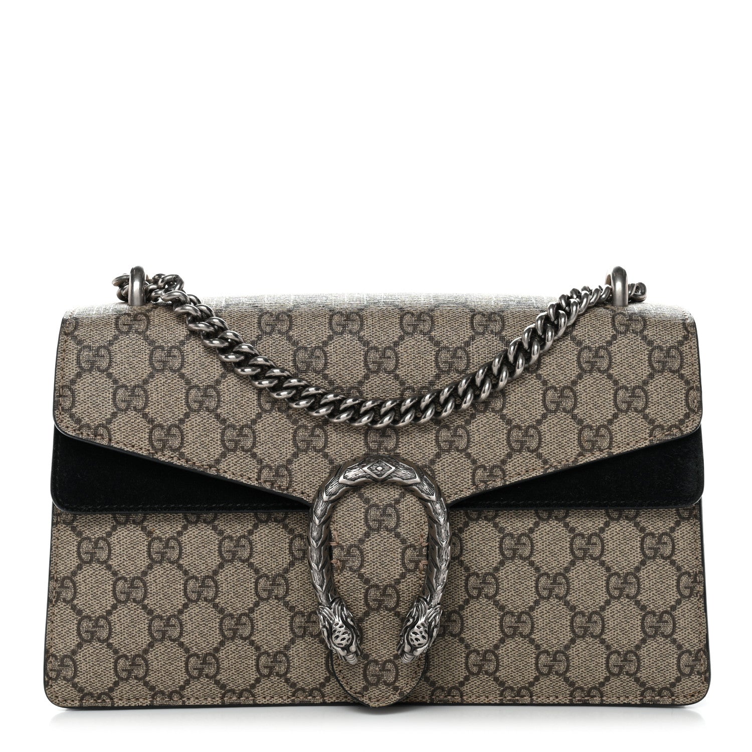 Gucci GG Supreme Monogram Small Dionysus Shoulder Bag Black 1 of 11