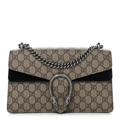 Gucci GG Supreme Monogram Small Dionysus Shoulder Bag Black 1 of 11