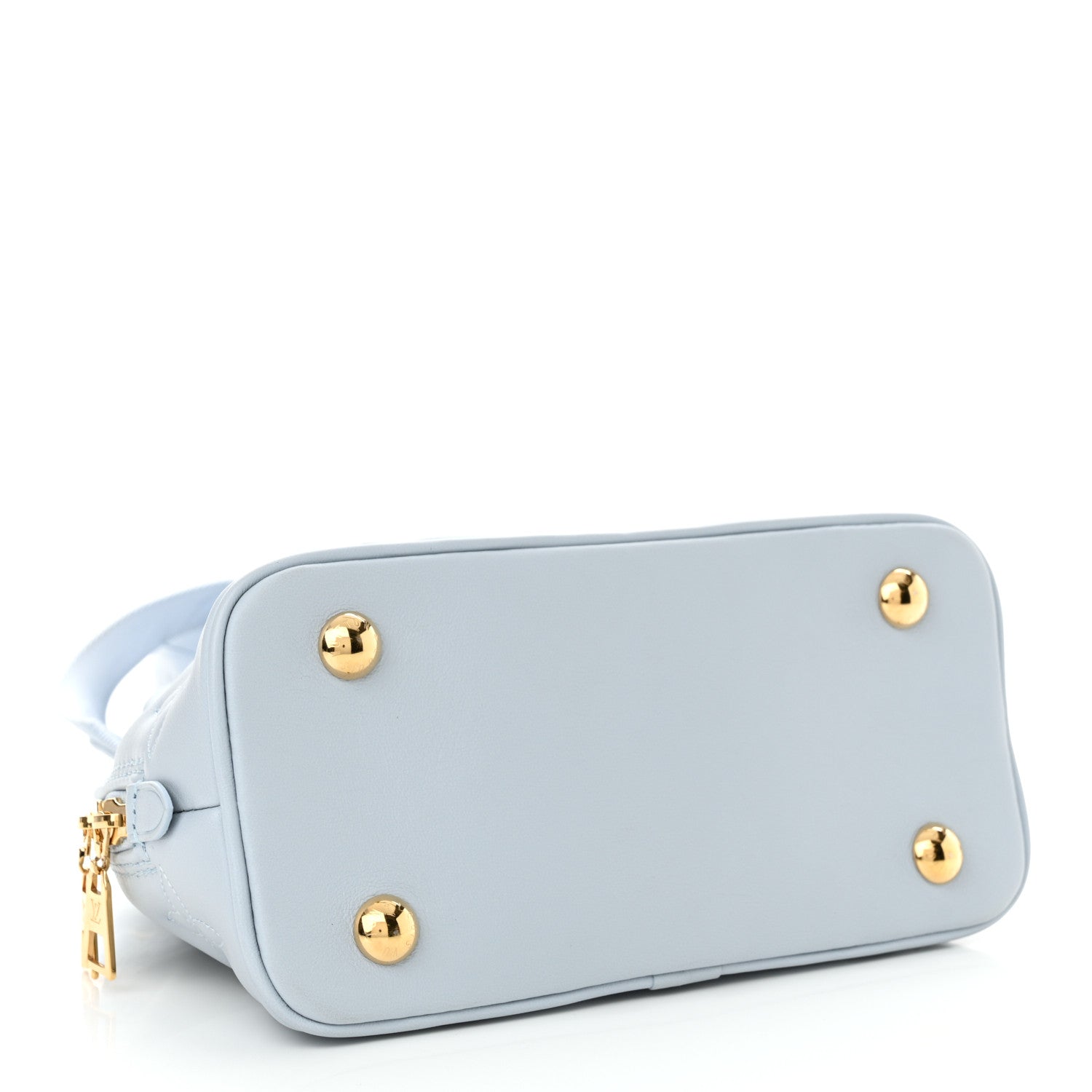 Louis Vuitton Calfskin Bubblegram Alma BB Ice Blue 4 of 9