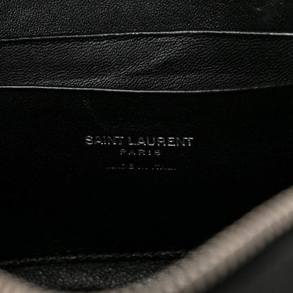 Saint Laurent Grain De Poudre Matelasse Monogram Mini Lou Camera Bag Black 5 of 8