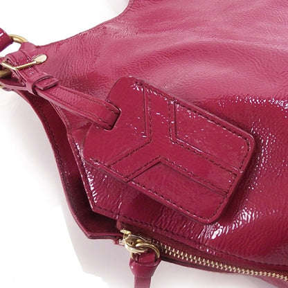 Saint Laurent Patent Tribute Tote Red 8 of 14