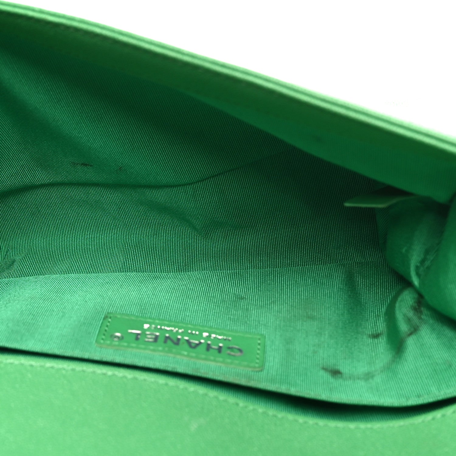 Chanel Caviar Quilted Medium Boy Flap Green 5 of 11