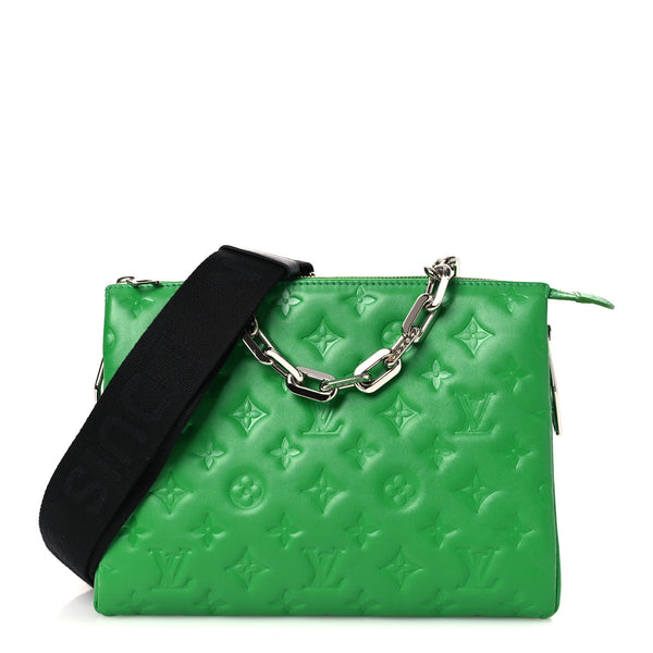 Louis Vuitton Lambskin Embossed Monogram Coussin PM LV Motion