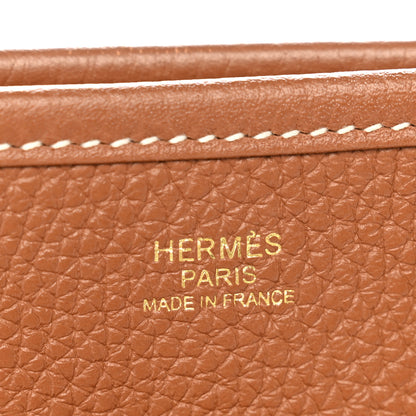 Hermes Taurillon Clemence Evelyne III PM Gold 6 of 11