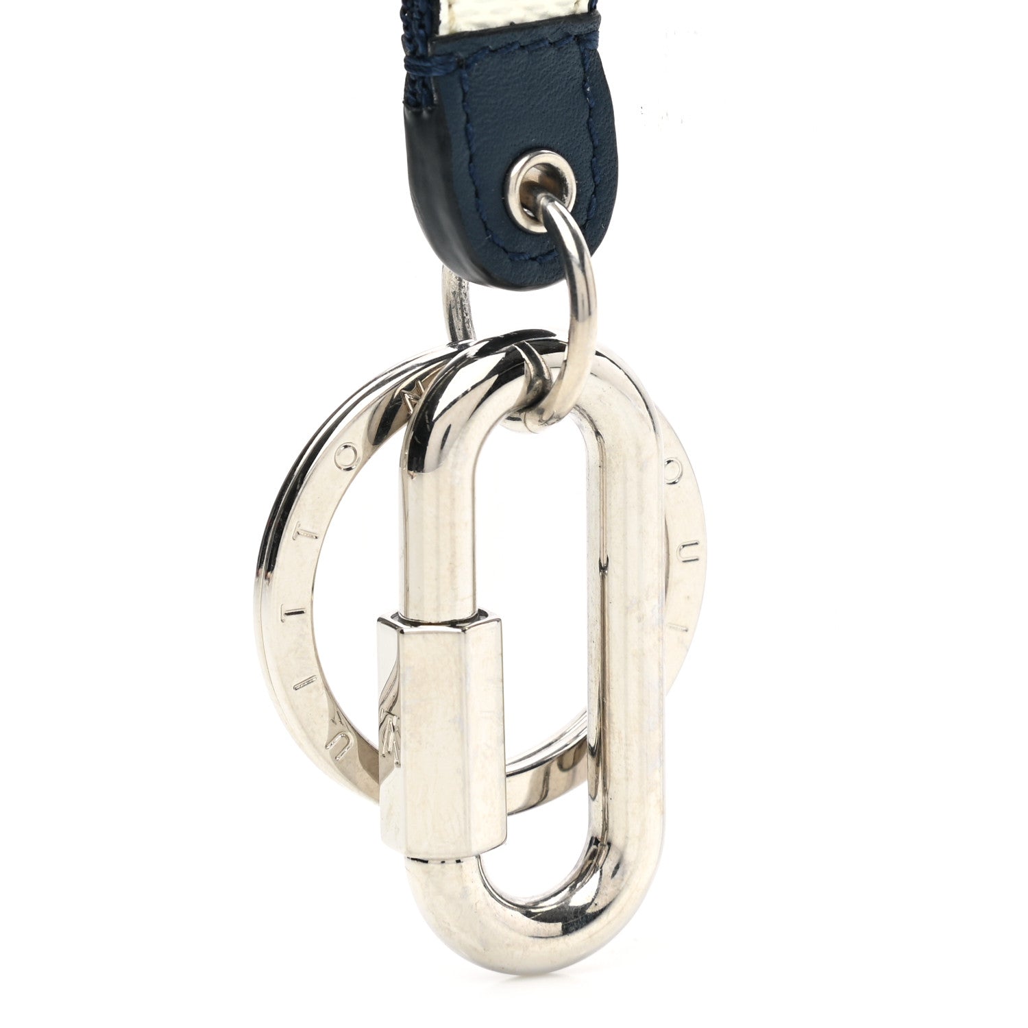 Louis Vuitton Damier Coastline Lanyard Key Holder White 4 of 5