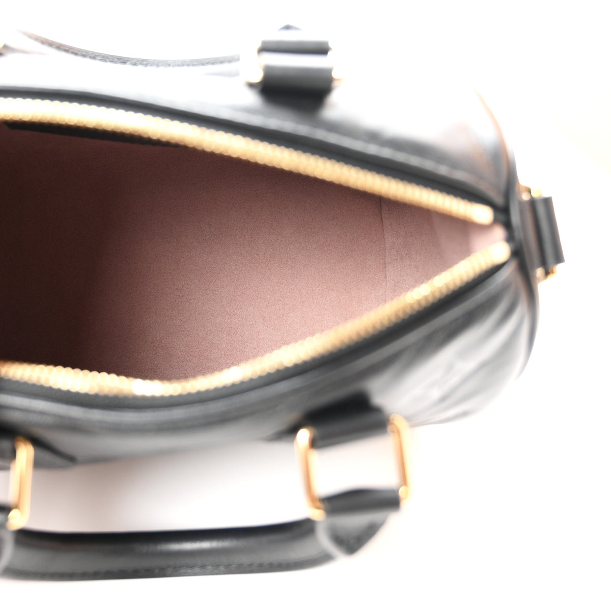 Lambskin Embossed Monogram Speedy 22 Bandouliere Black
