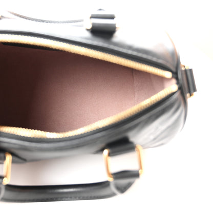 Louis Vuitton Lambskin Embossed Monogram Speedy 22 Bandouliere Black 5 of 10