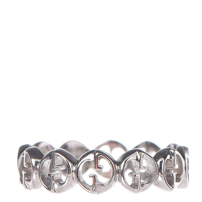 Gucci 18K White Gold 5mm 1973 Band Ring 50 5.25 1 of 5
