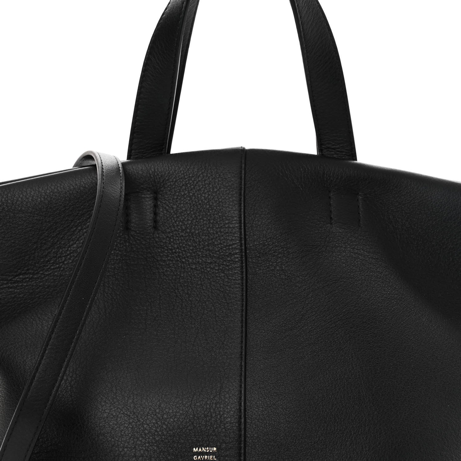 Mansur Gavriel Calfskin Tulipano Bag Black 7 of 12