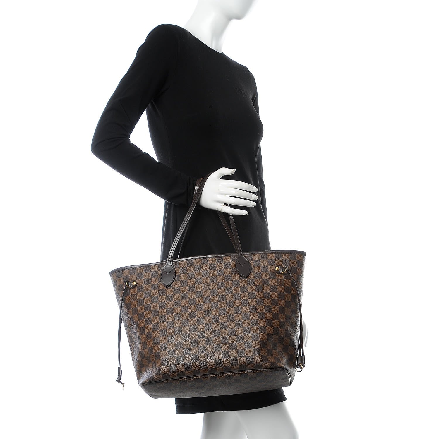 Louis Vuitton Damier Ebene Neverfull MM 2 of 8