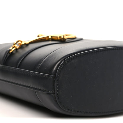 Gucci Arabella Calfskin Horsebit 73 Medium Bucket Bag Black 9 of 10