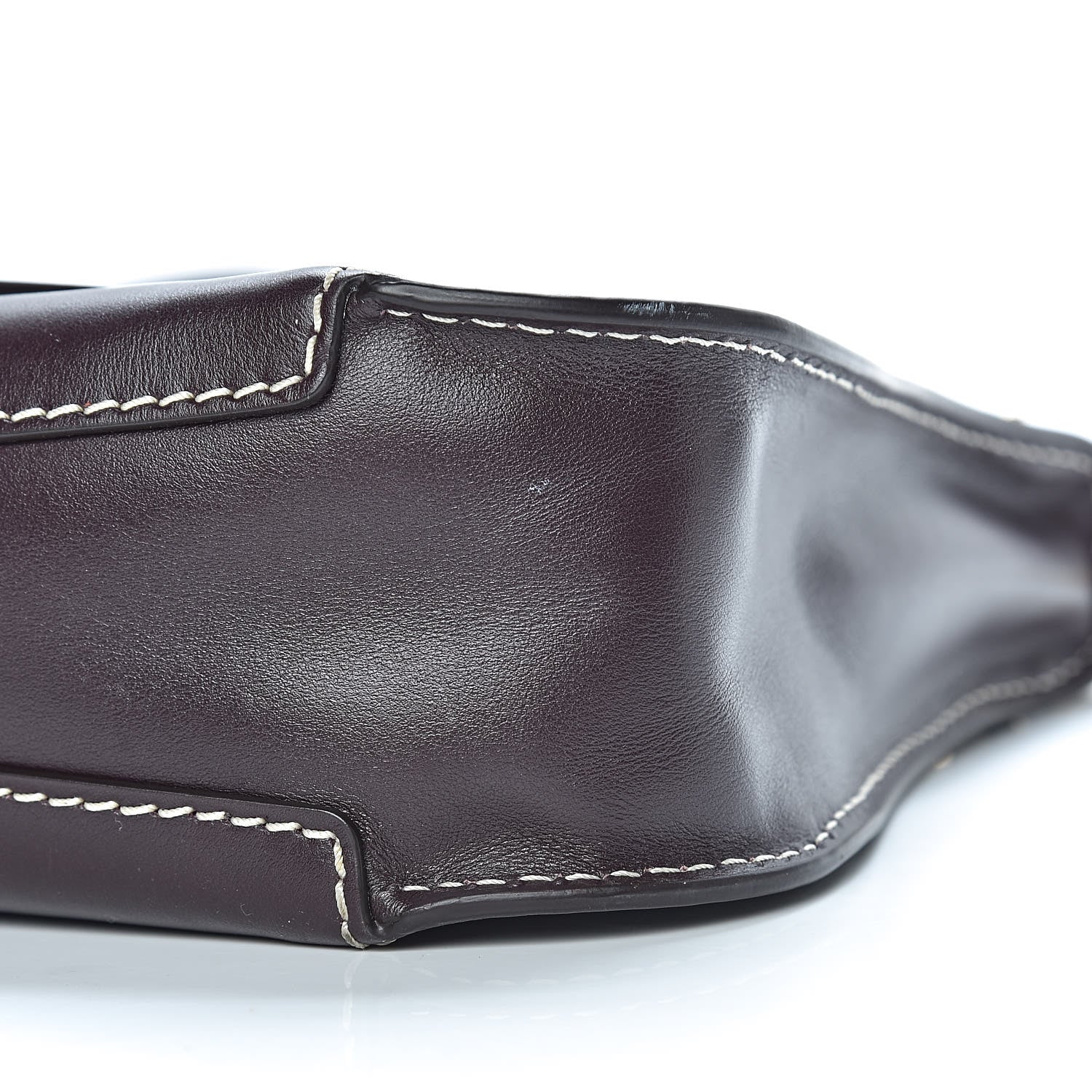 Chloe Calfskin Marcie Saddle Shoulder Bag Black Raisin 11 of 12