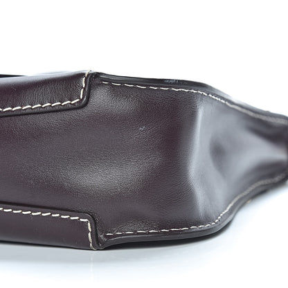 Chloe Calfskin Marcie Saddle Shoulder Bag Black Raisin 11 of 12