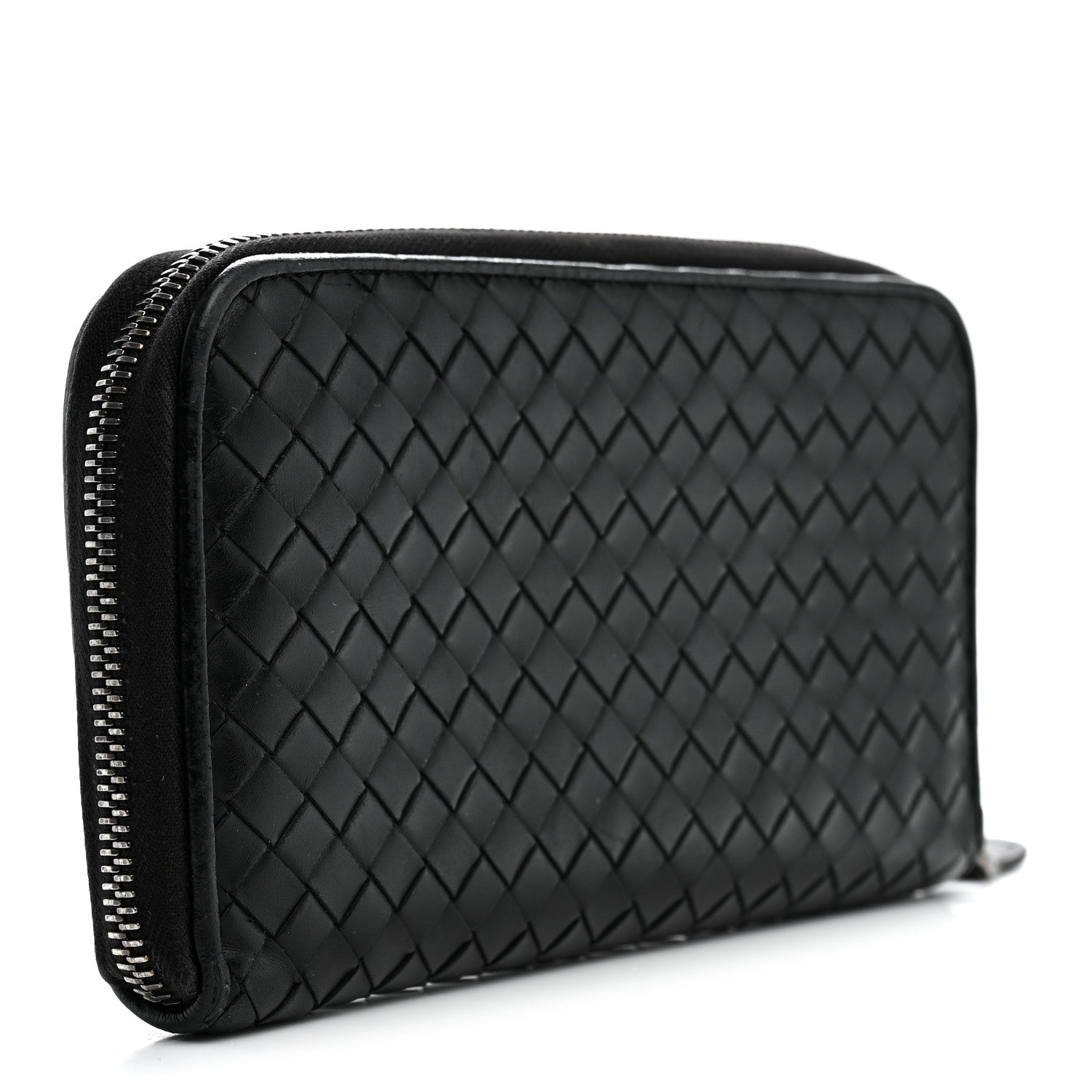 Bottega Veneta Nappa Intrecciato Zip Around Wallet Black 3 of 7