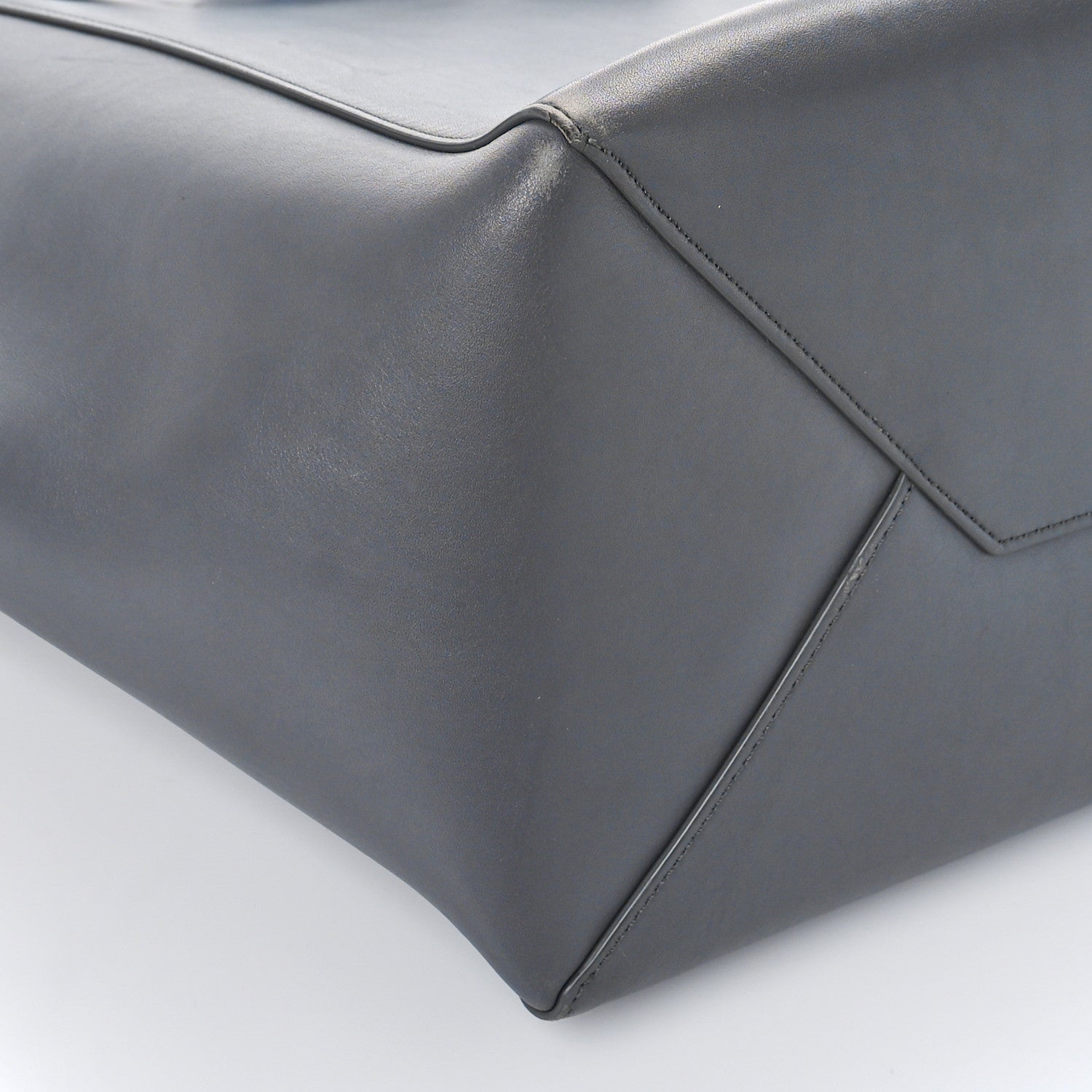 Celine Smooth Calfskin Small Belt Cabas Light Anthracite 8 of 9