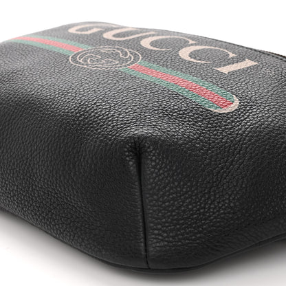 Gucci Grained Calfskin Logo Belt Bag Black 9 of 9