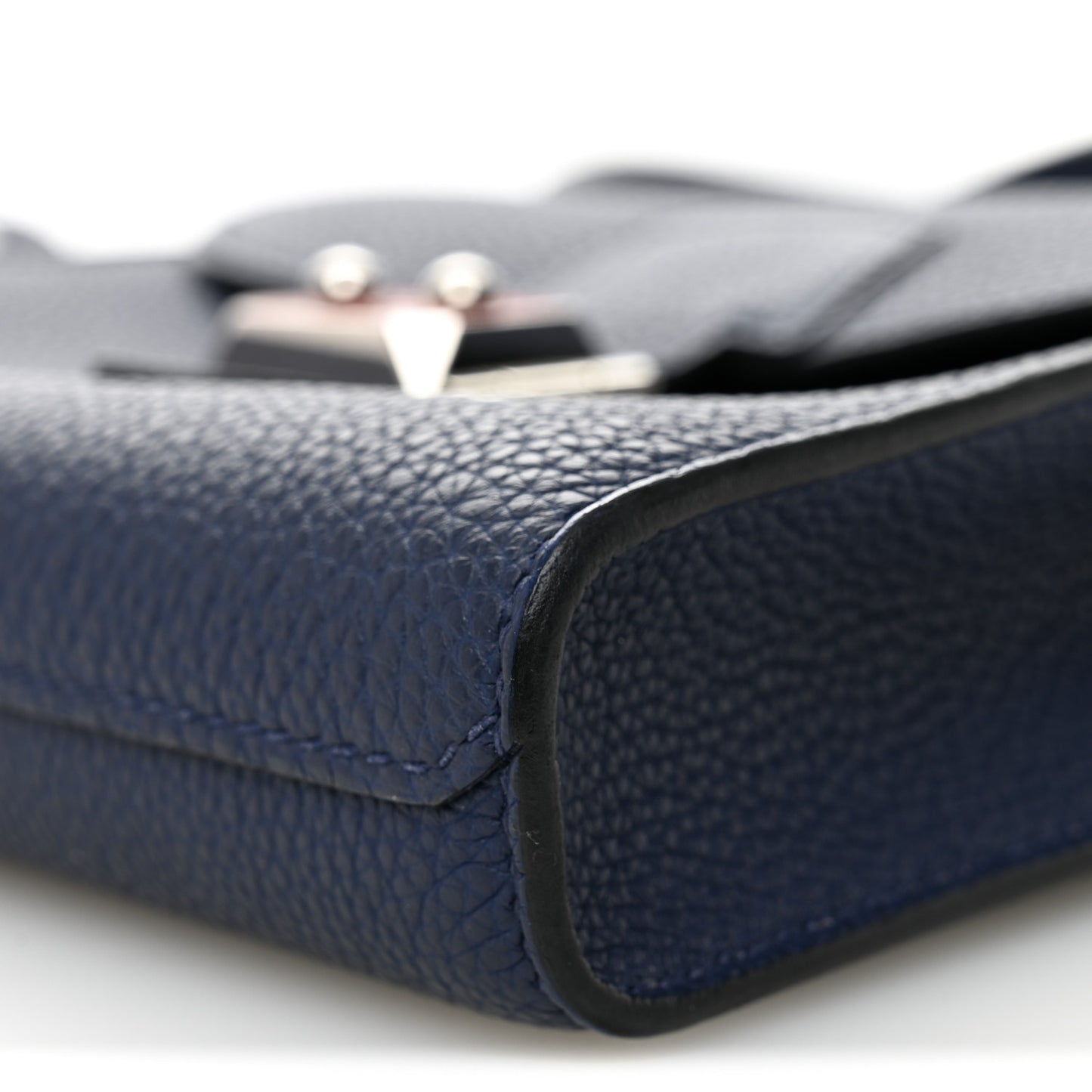 Togo Laque Sac A Depeches 21 Messenger Bag Bleu Saphir Orange Graffiti