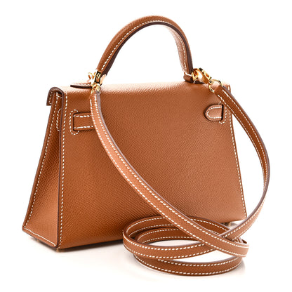 Hermes Epsom Mini Kelly Sellier 20 Gold 3 of 11