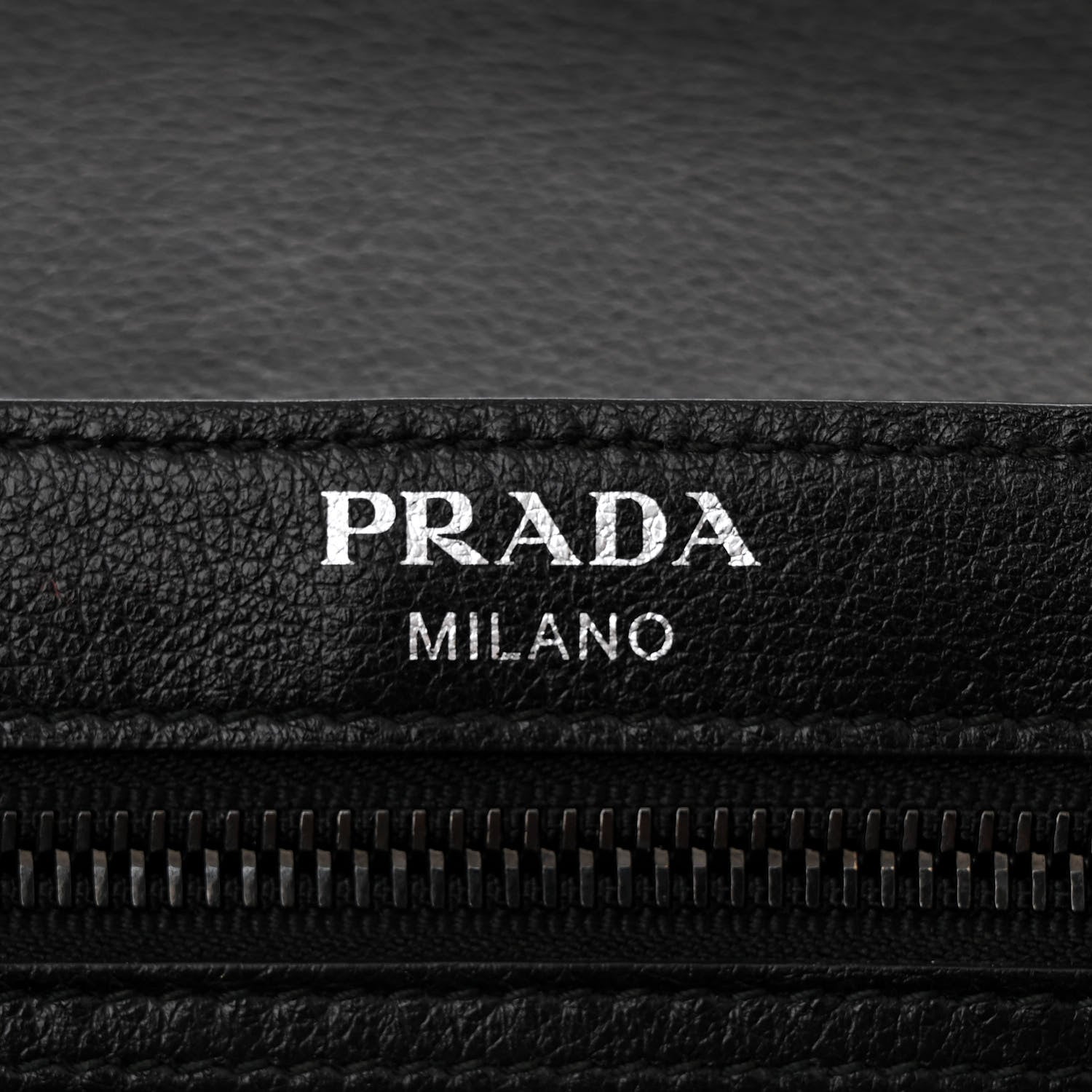 Prada Glace Calfskin Studded Crossbody Black 6 of 11