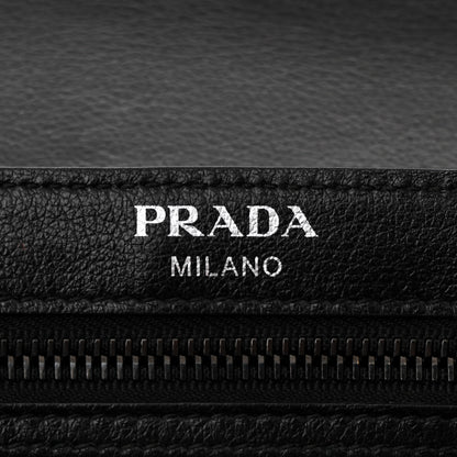 Prada Glace Calfskin Studded Crossbody Black 6 of 11