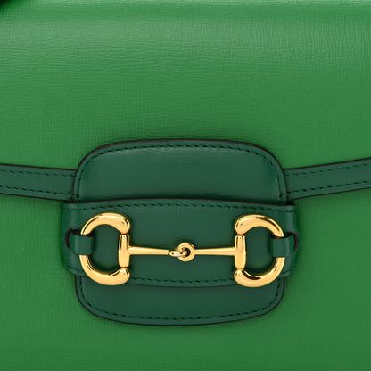 Gucci Azalea Calfskin Horsebit 1955 Shoulder Bag New Shamarock Emerald 9 of 15