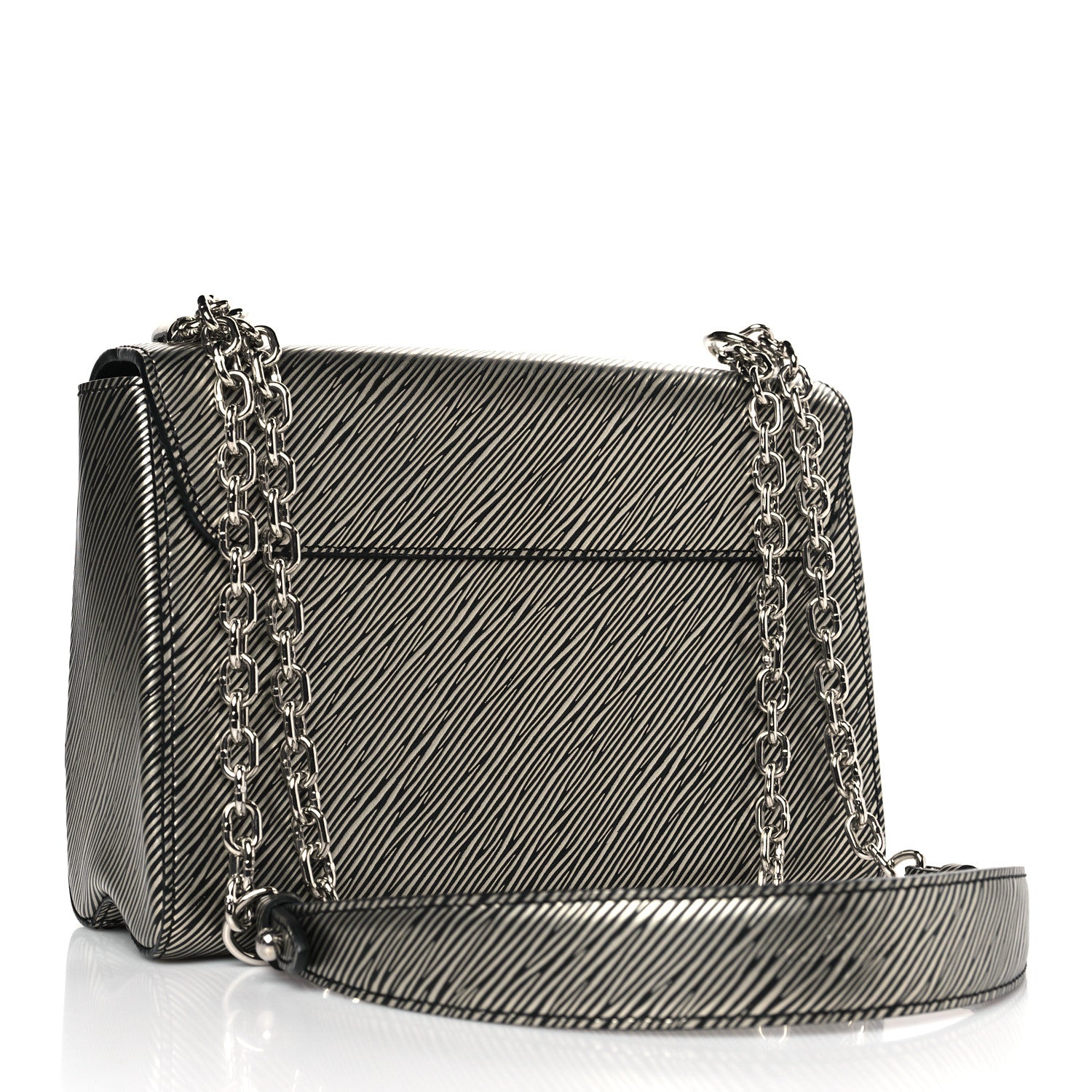 Louis Vuitton Epi Twist Shoulder Bag MM Platine 3 of 8