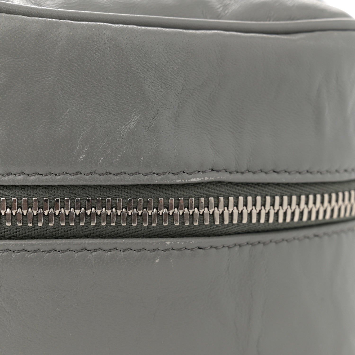 Prada Nappa Antique Small Re-Edition 2001 Two Handle Crossbody Bag Ardesia 15 of 15