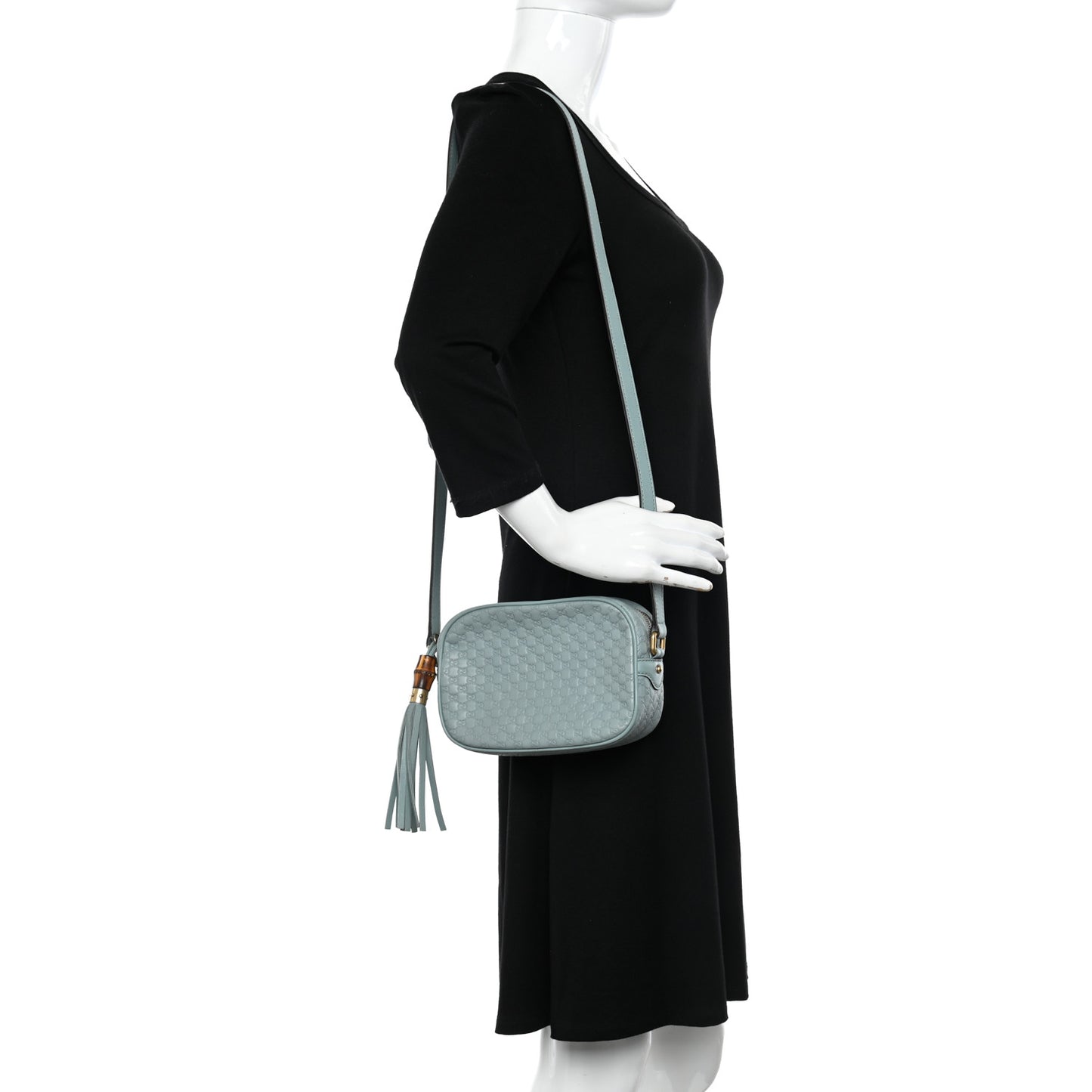 Soft Microguccissima Sunshine Disco Crossbody Bag Blue
