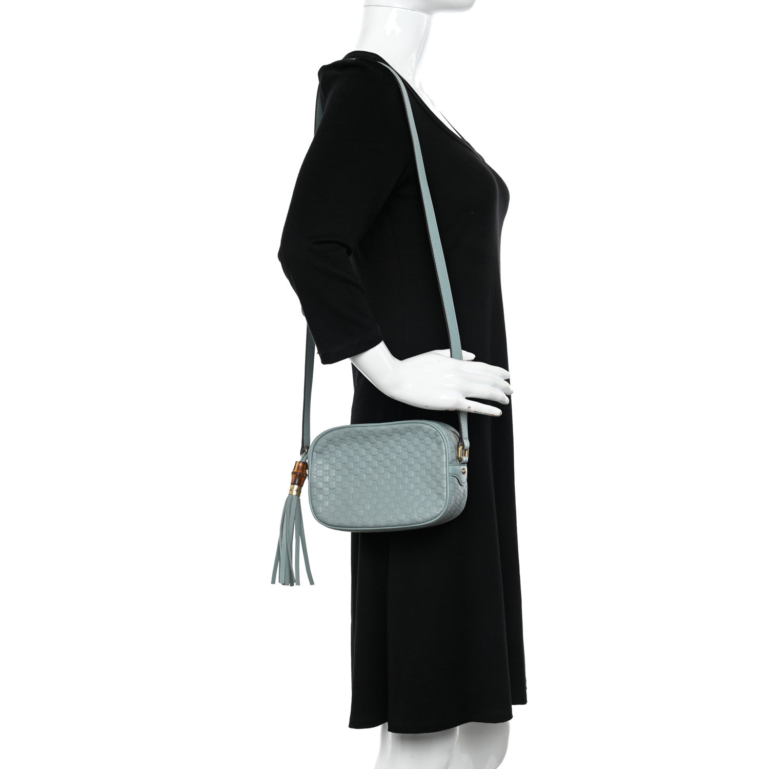 Gucci Soft Microguccissima Sunshine Disco Crossbody Bag Blue 2 of 10