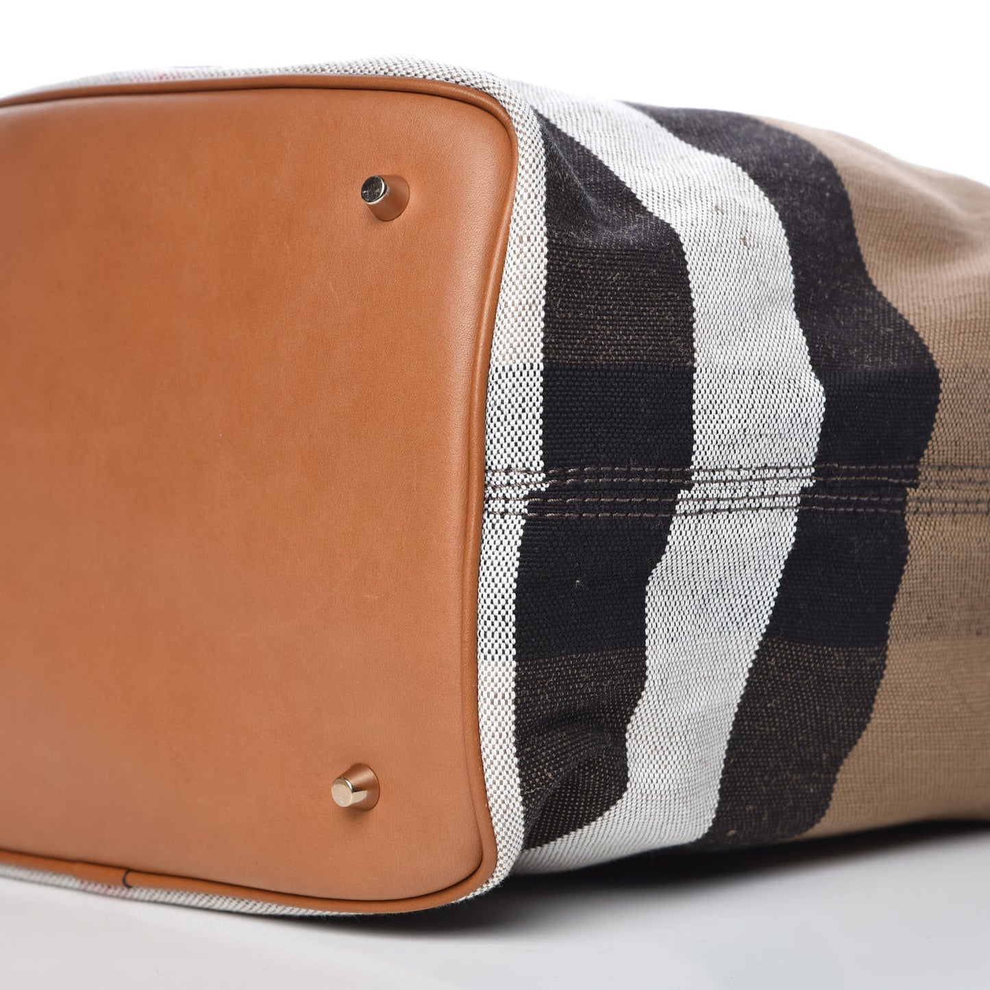 Canvas Mega Check Medium Ashby Hobo Saddle Brown