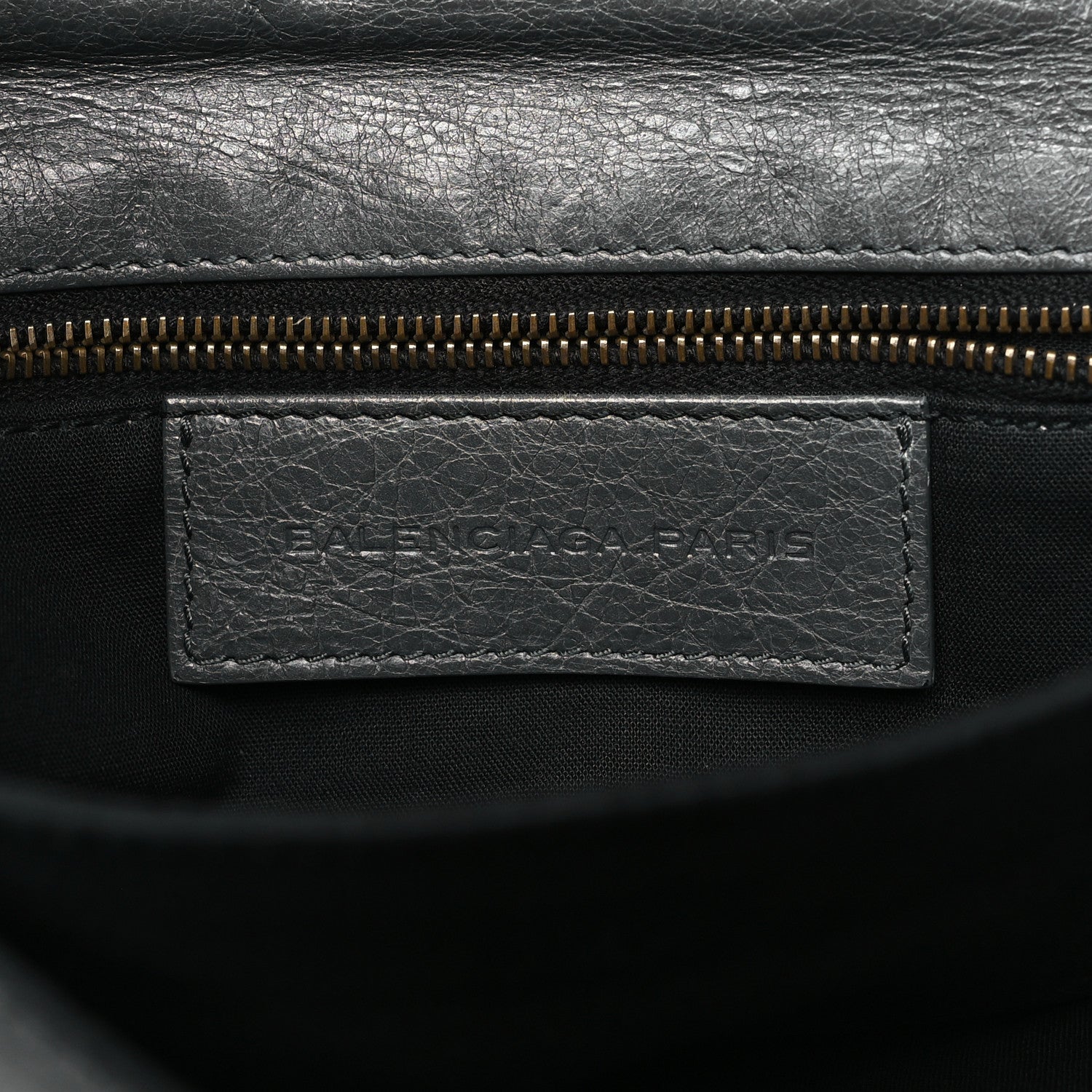 Balenciaga Agneau Classic Hardware Envelope Clutch Gris Tarmac 7 of 12
