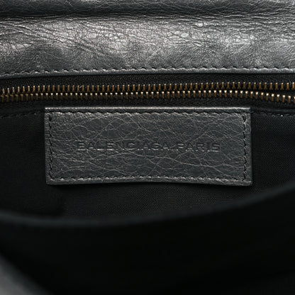 Balenciaga Agneau Classic Hardware Envelope Clutch Gris Tarmac 7 of 12