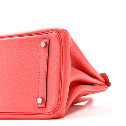Hermes Taurillon Clemence Birkin 30 Rose Jaipur 10 of 10