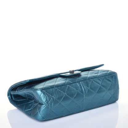 Chanel Metallic Calfskin Quilted 2.55 Reissue 227 Flap Turquoise 4 of 10