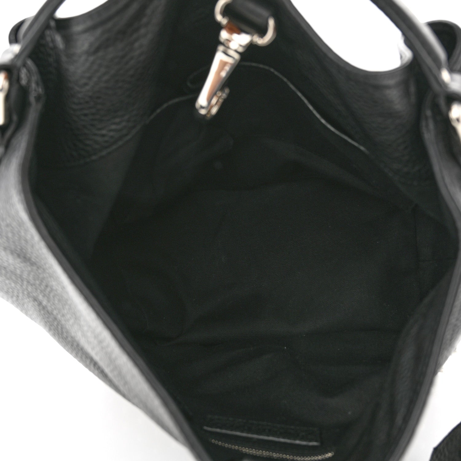 Burberry Calfskin Studded Medium Susanna Hobo Black 4 of 8