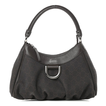 Gucci Monogram D Ring Hobo Dark Brown 1 of 12